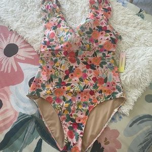 Rifle Paper Garden Party Summersalt Swimsuit NWT